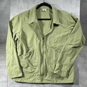 Sorel Womens Jacket‎ Sz L Green Full Zip Lightweight Hiking Outdoors Windbreaker